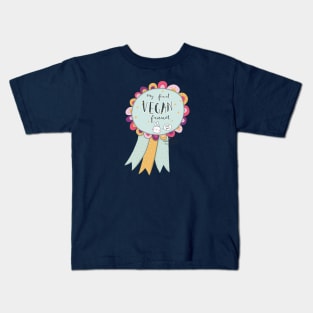 my first vegan friend badge Kids T-Shirt